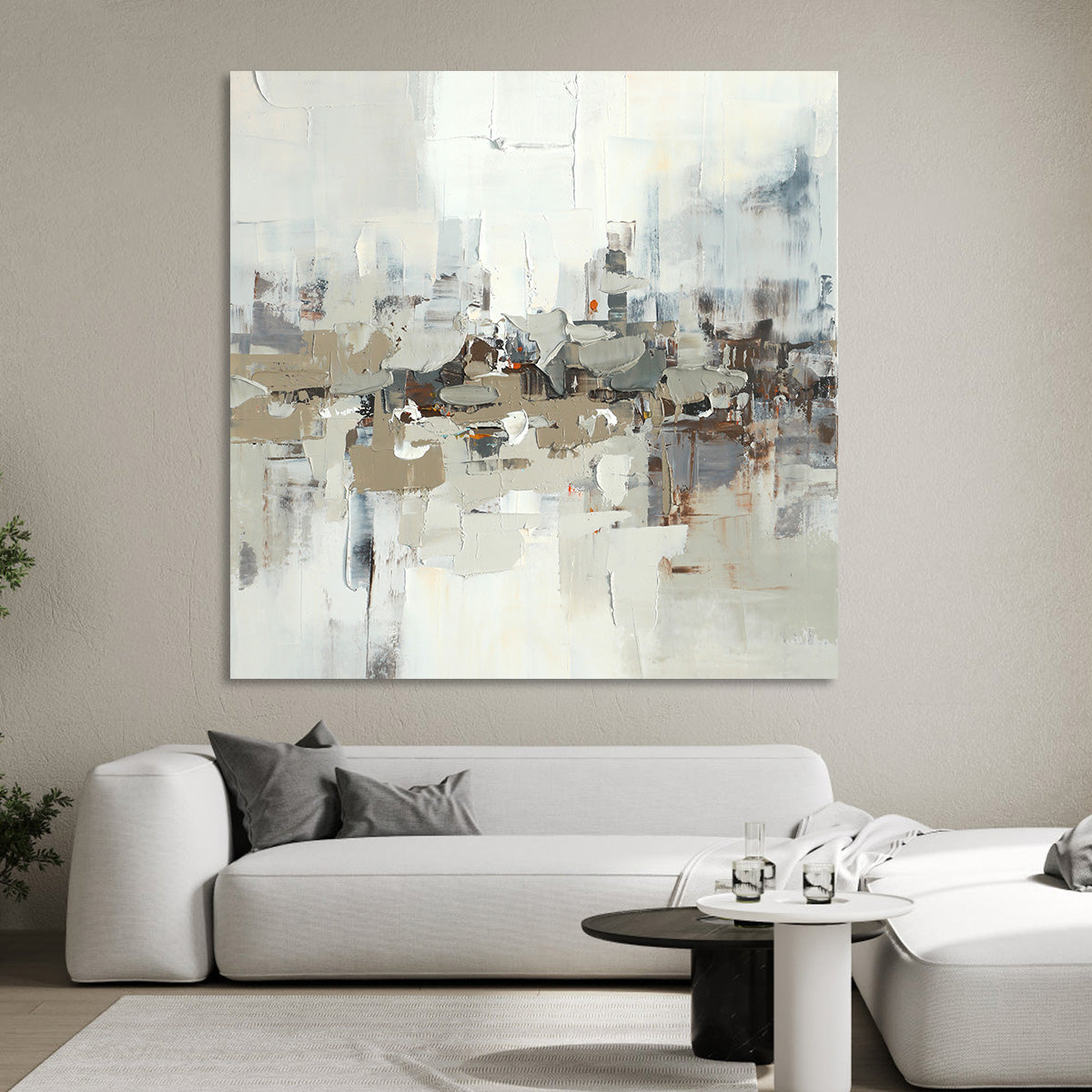 Urban Harmony Abstract Canvas