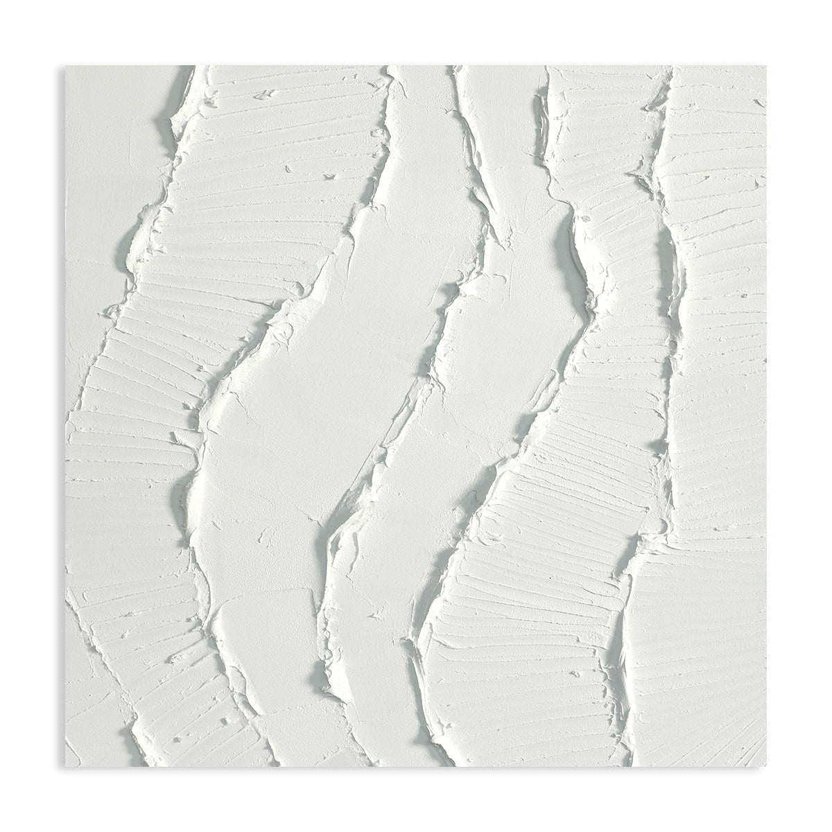 Flowing White Texture Canvas