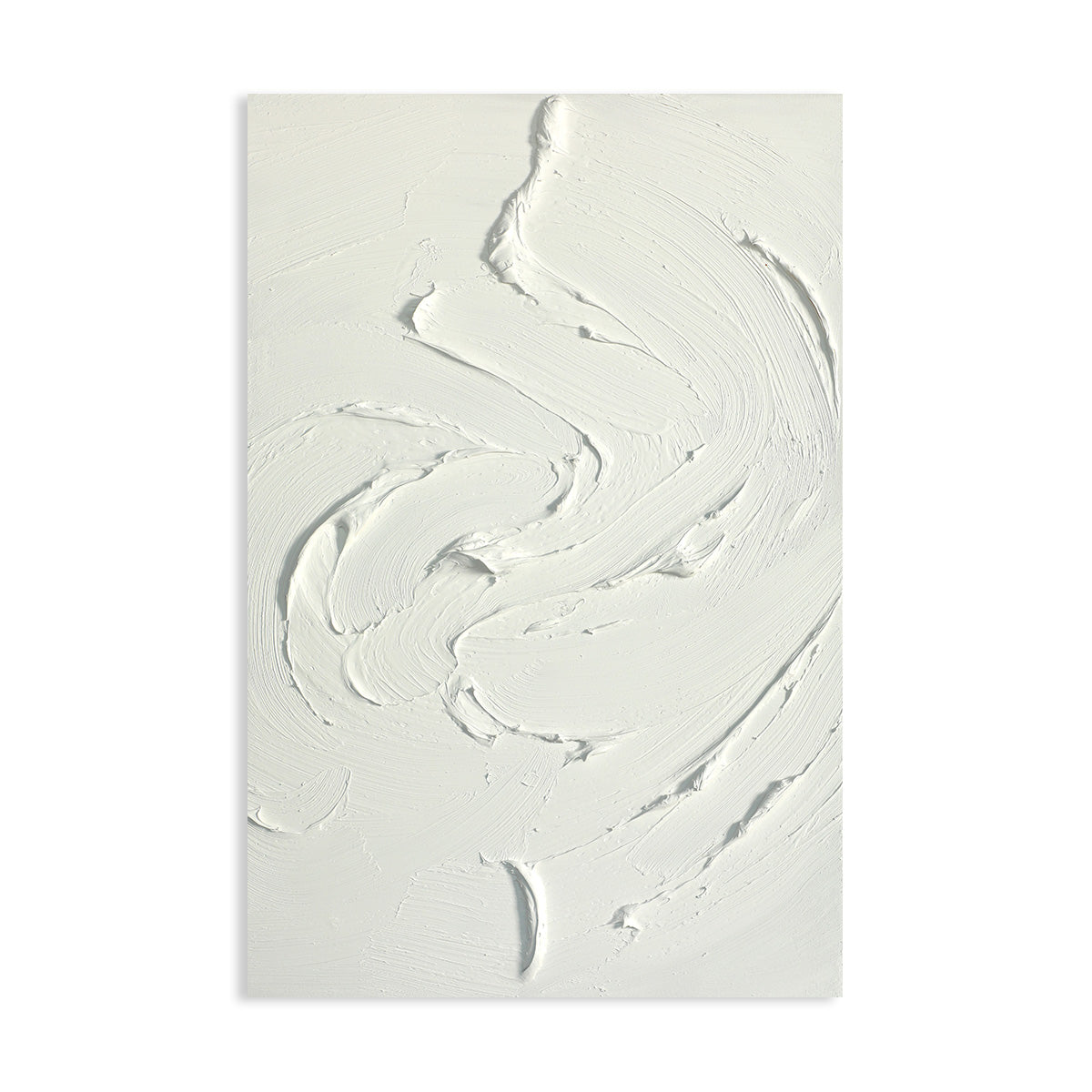 Swirling White Texture Canvas