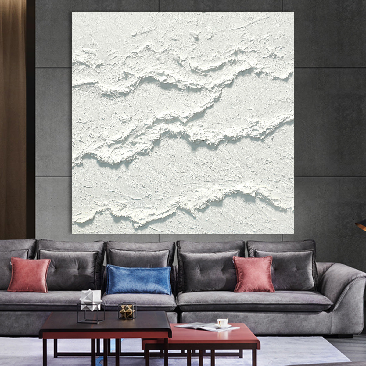 Textured Waves Canvas Art