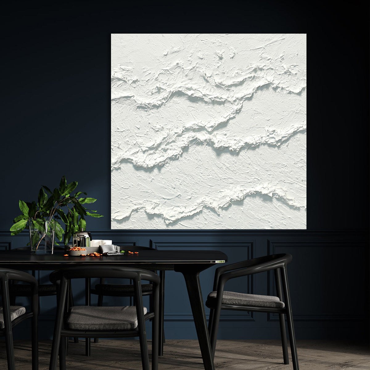 Textured Waves Canvas Art