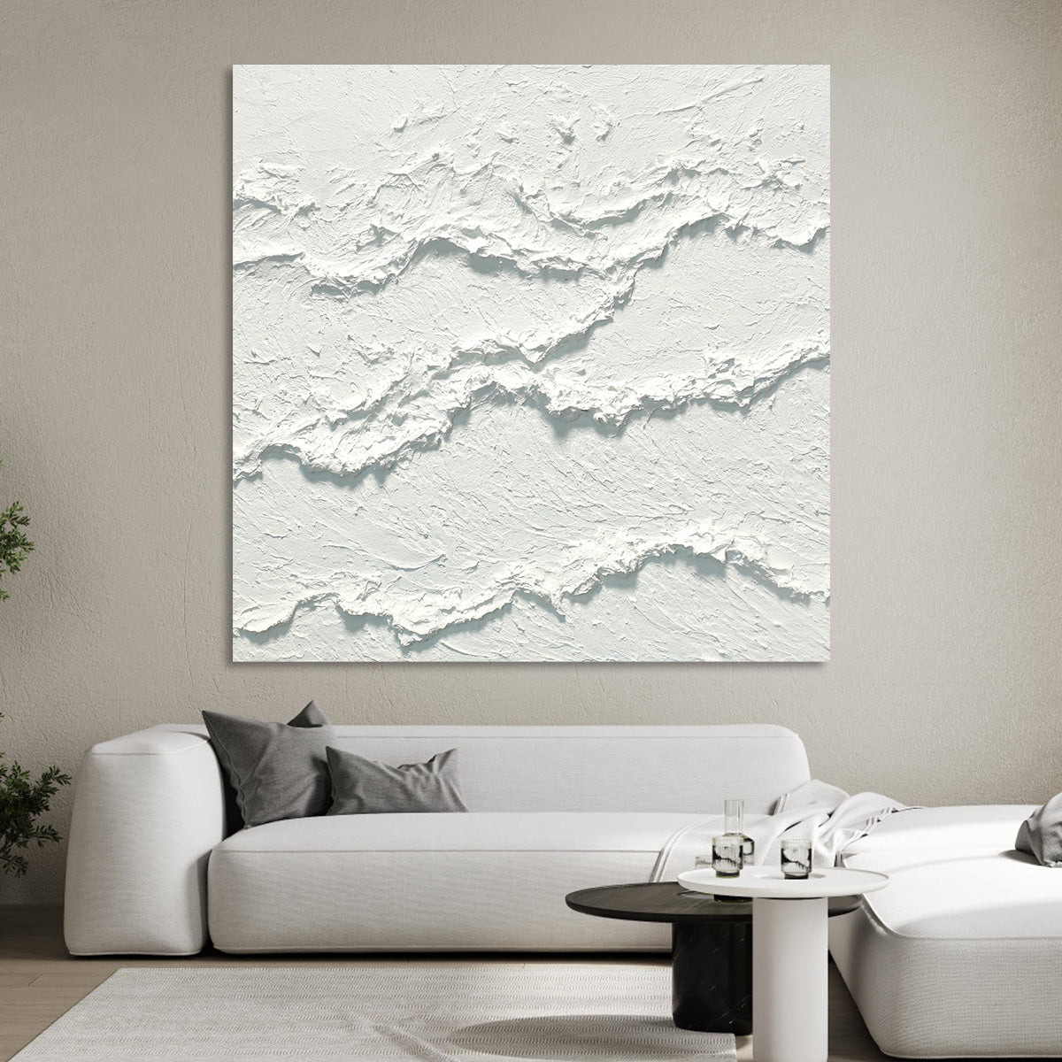 Textured Waves Canvas Art