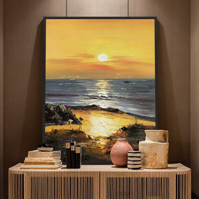 Golden Shores: Sunset Splendor