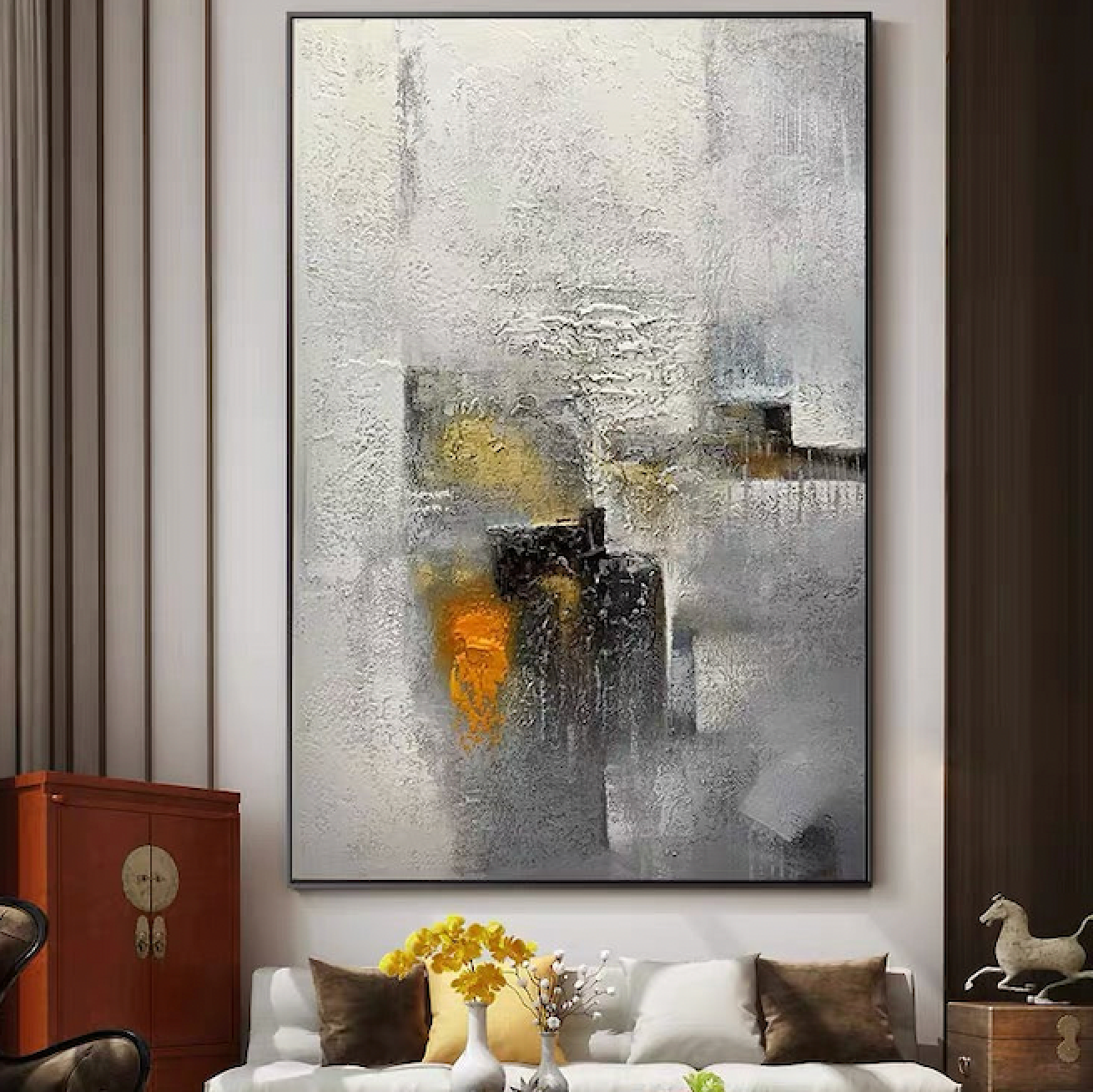 Urban Elegance Abstract Canvas