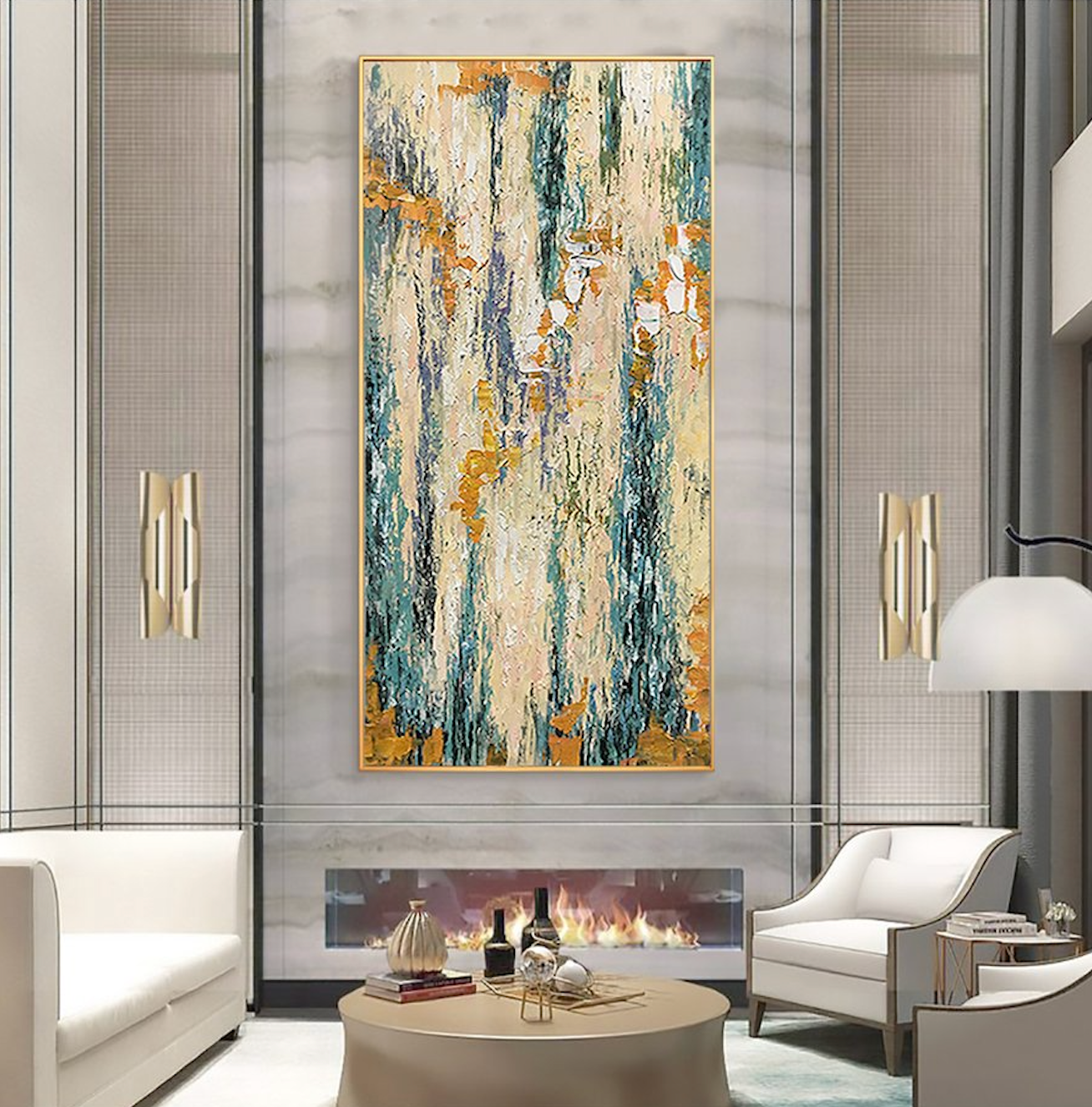 Tranquil Horizon Abstract Canvas