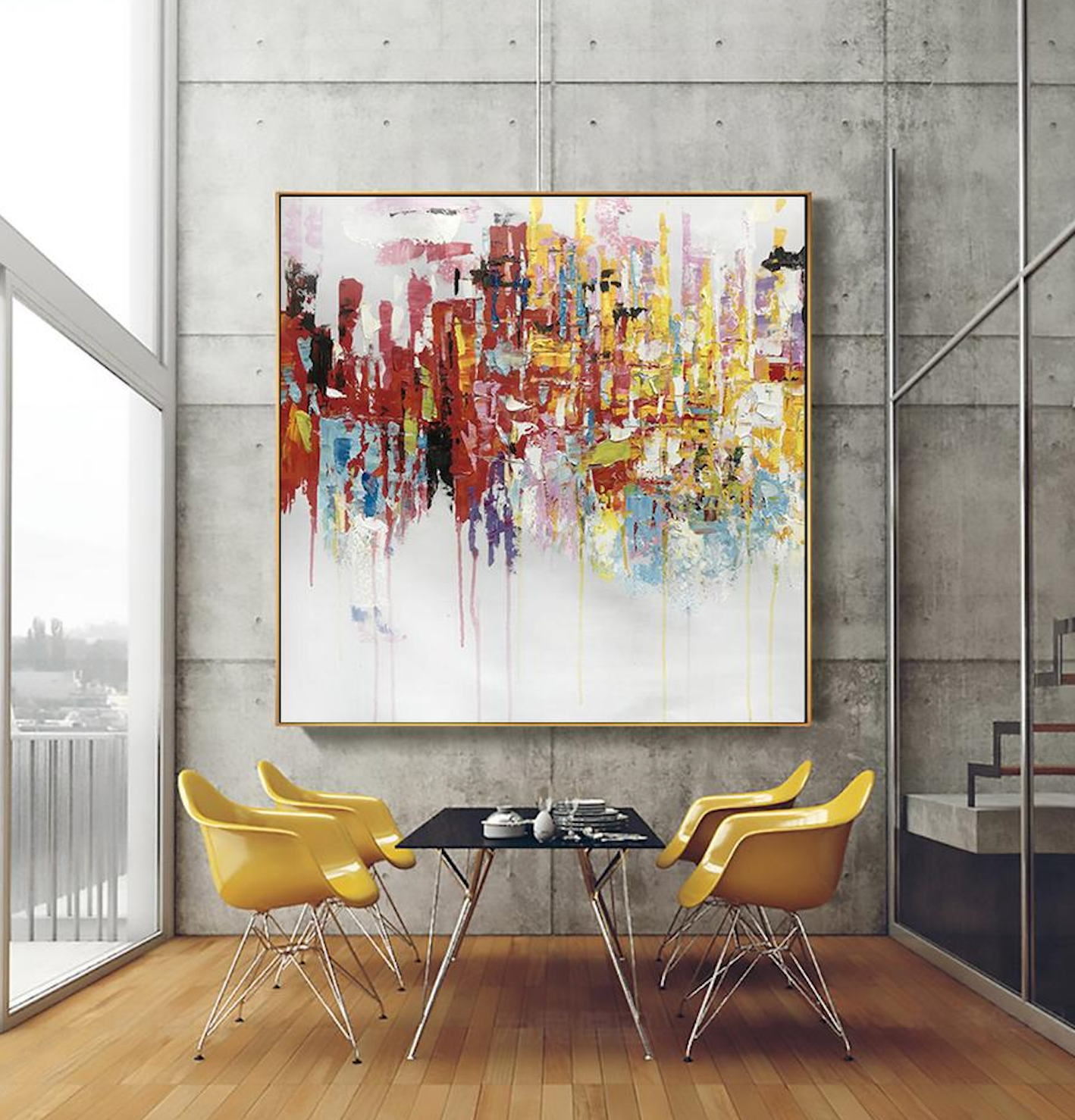 Vibrant Cityscape - Abstract Art