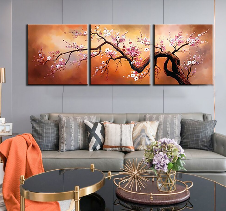 Blossom Glow - Cherry Blossom Triptych