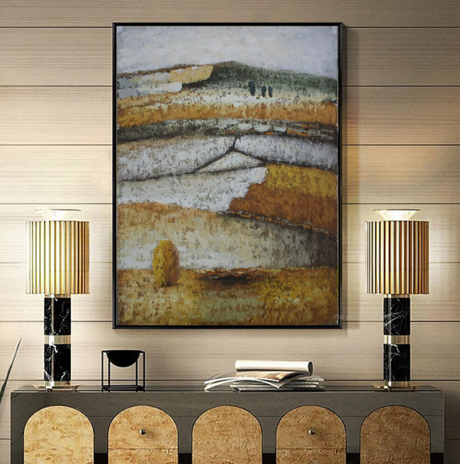 Rustic Horizons - Abstract Art