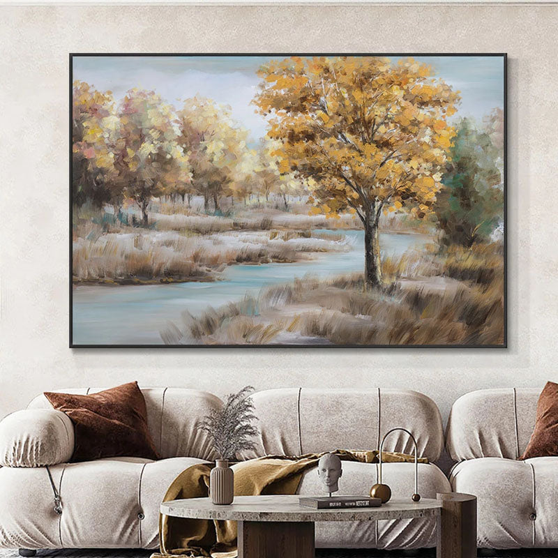 Pintura de paisaje sereno de Autumn Creek