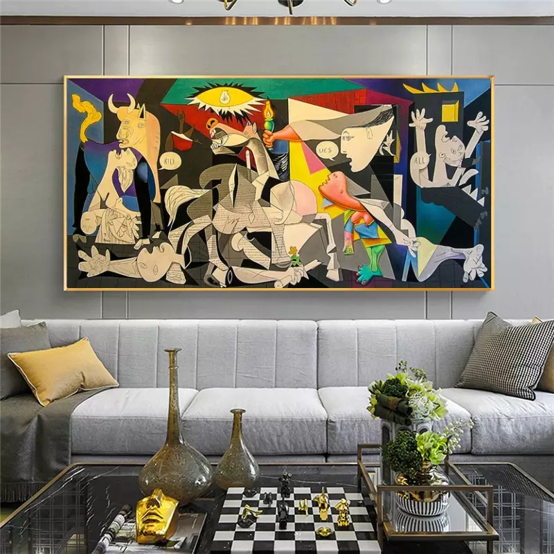 Vivid Cubist Masterpiece Canvas