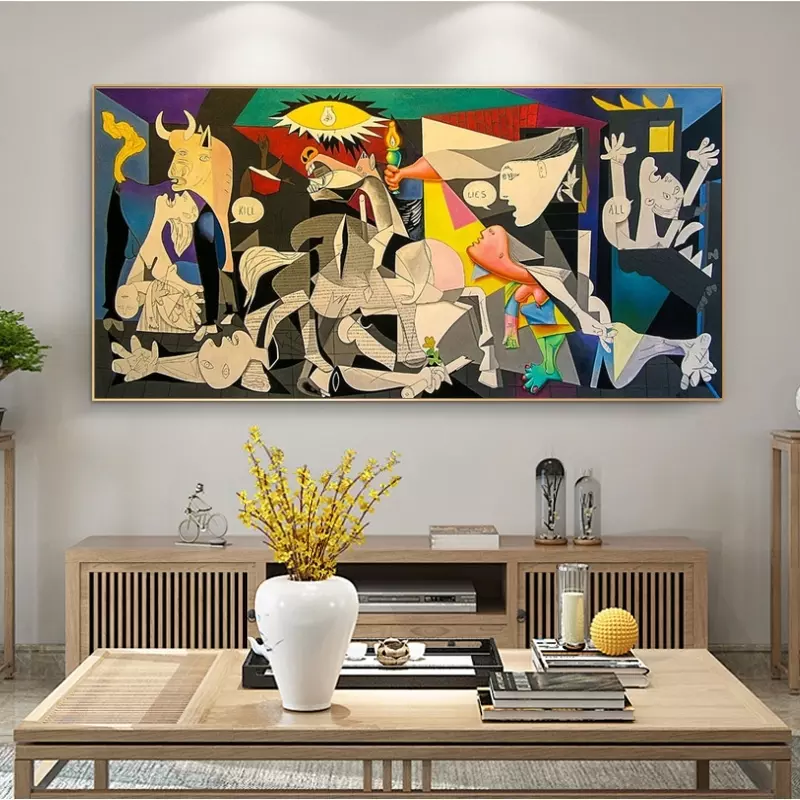 Vivid Cubist Masterpiece Canvas