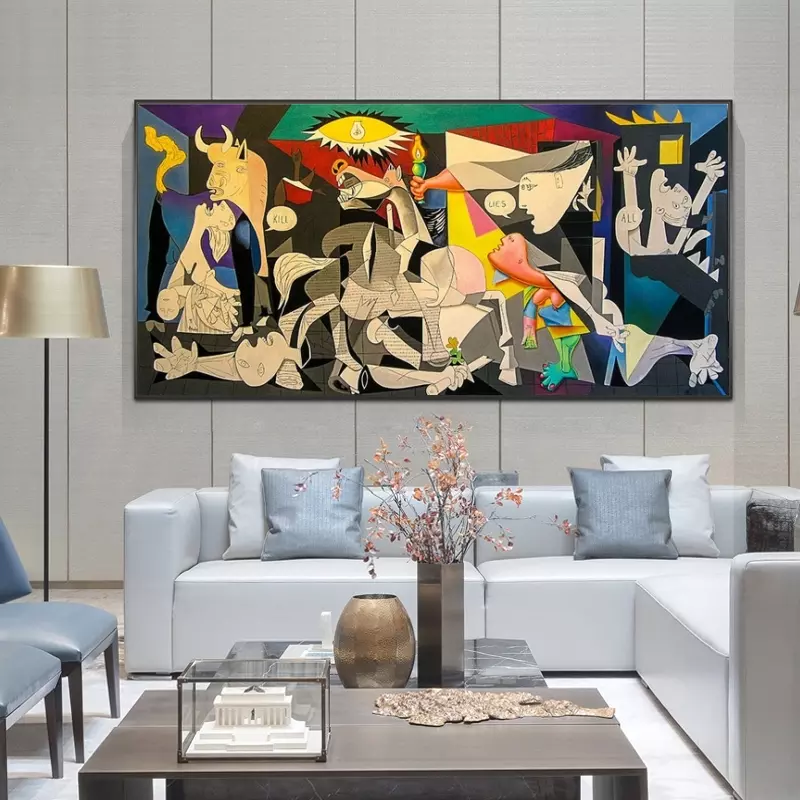 Vivid Cubist Masterpiece Canvas