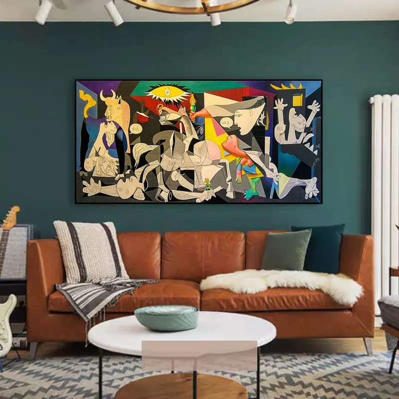 Vivid Cubist Masterpiece Canvas