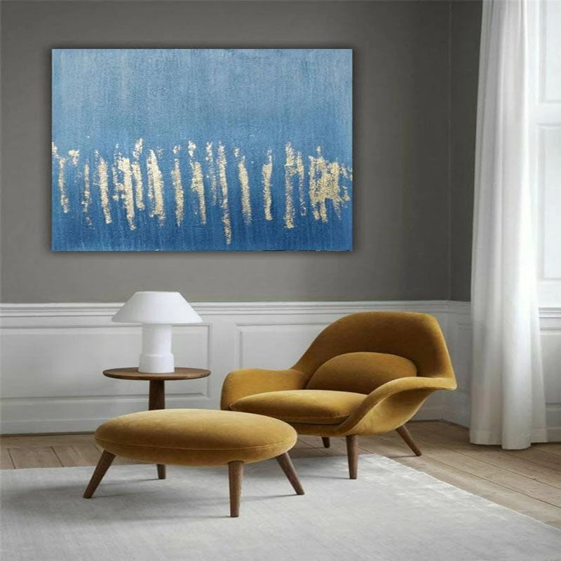 Golden Reflections: Modern Abstract Art