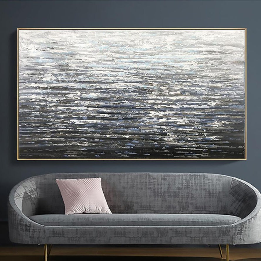 Silver Waves - Abstract Seascape