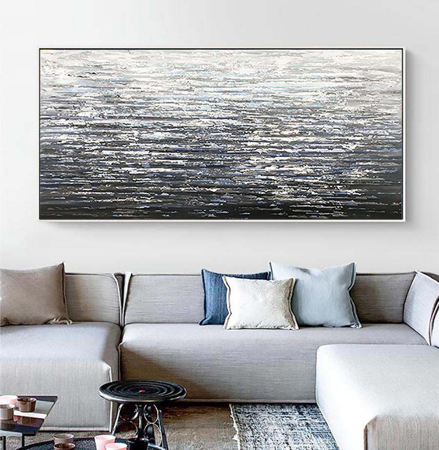 Silver Waves - Abstract Seascape