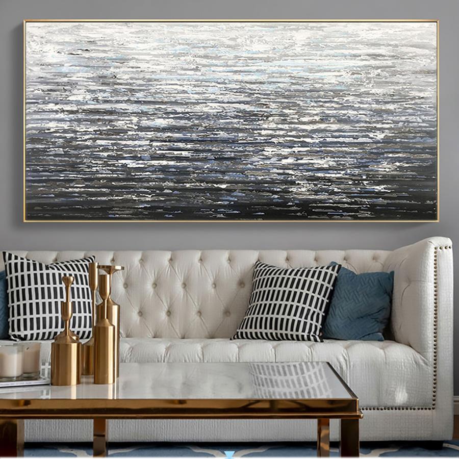 Silver Waves - Abstract Seascape