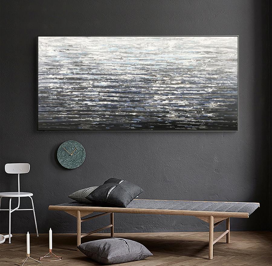 Silver Waves - Abstract Seascape