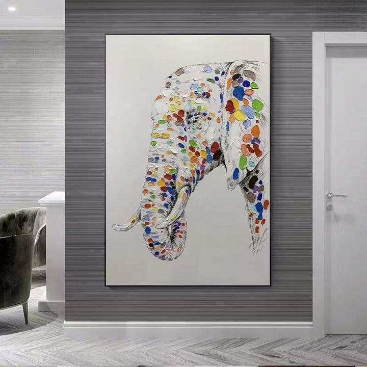 Colorful Majesty - Elephant Art