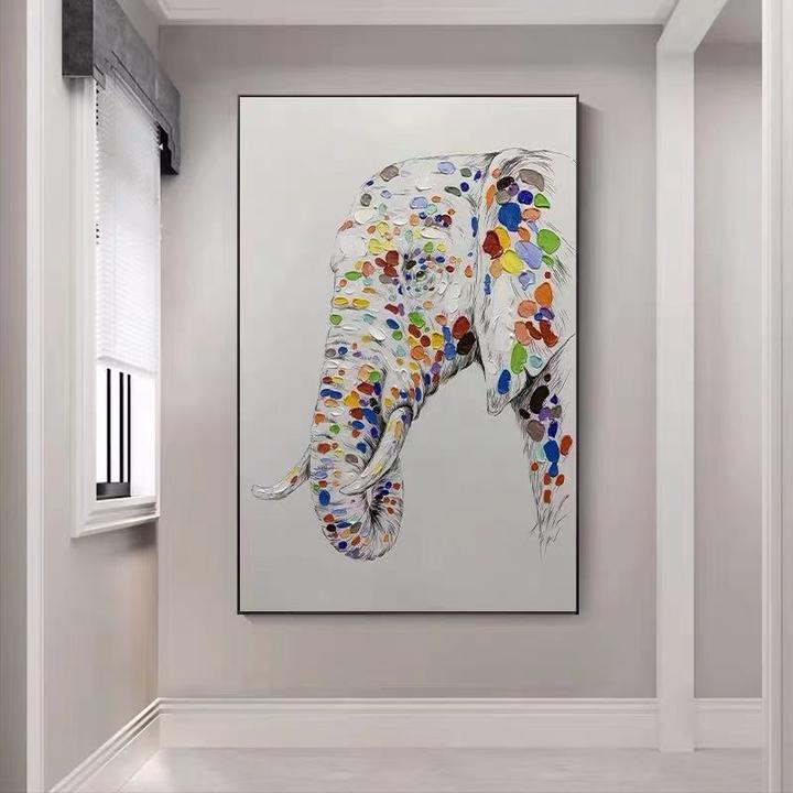 Colorful Majesty - Elephant Art