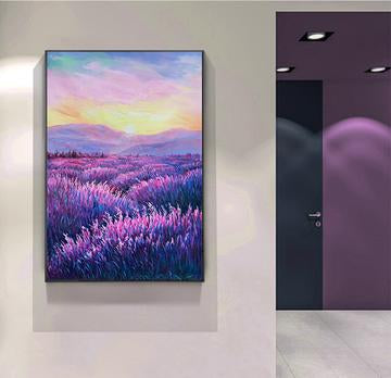 Purple Horizon Lavender Canvas