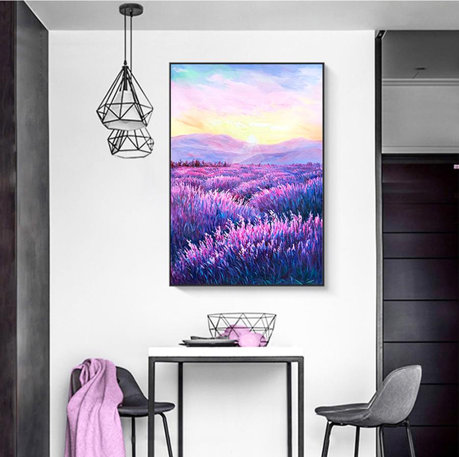 Purple Horizon Lavender Canvas