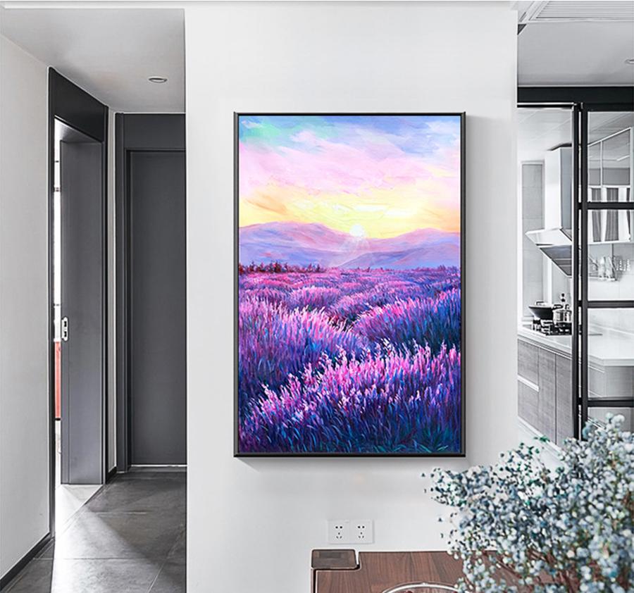 Purple Horizon Lavender Canvas