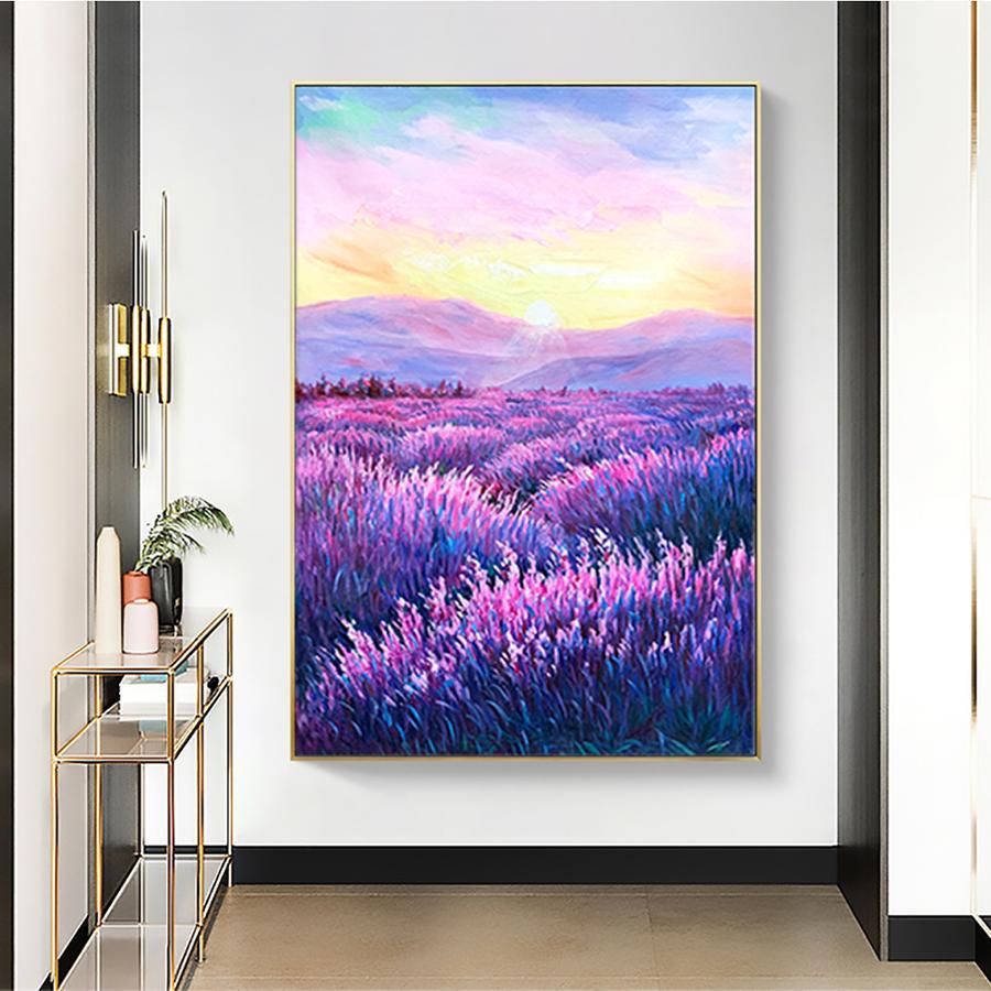 Purple Horizon Lavender Canvas