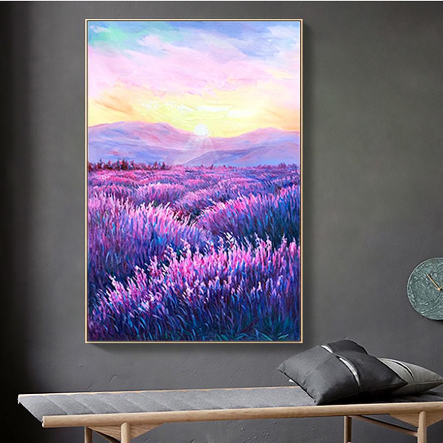 Purple Horizon Lavender Canvas