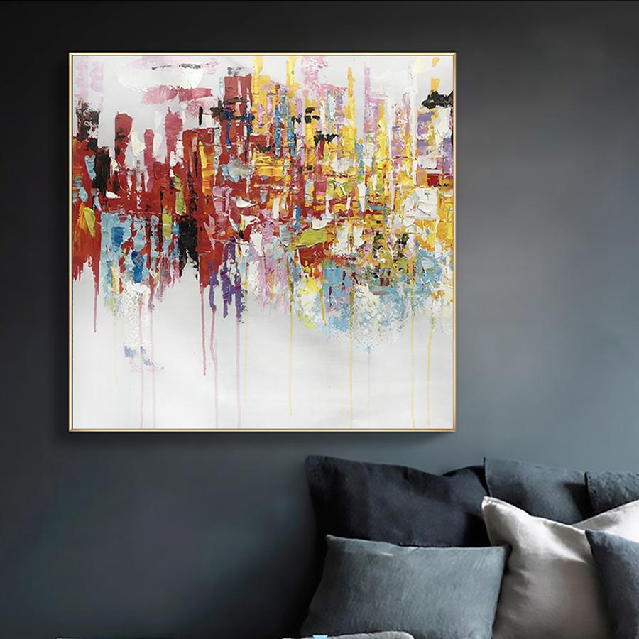 Vibrant Cityscape - Abstract Art