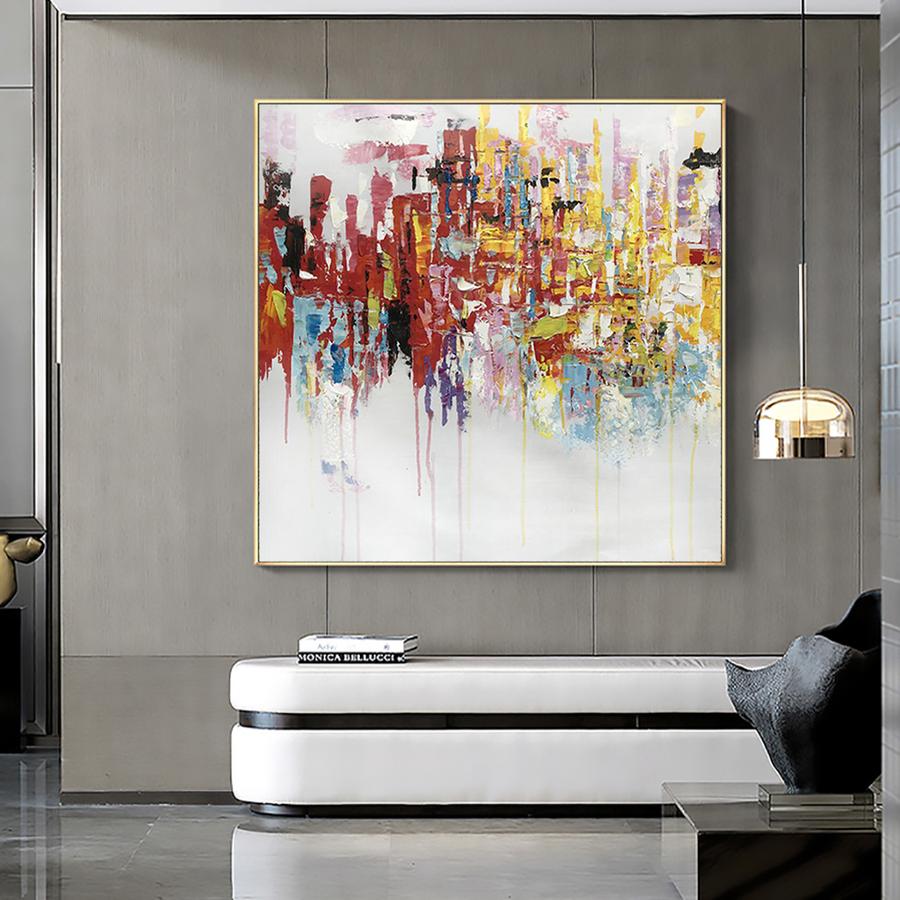 Vibrant Cityscape - Abstract Art