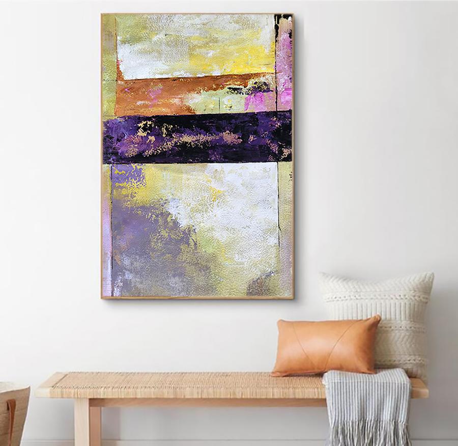 Vibrant Geometric Harmony Canvas