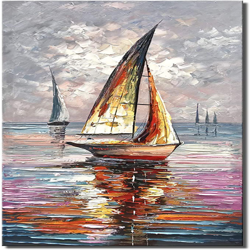 Sunset Sails: Vibrant Reflections