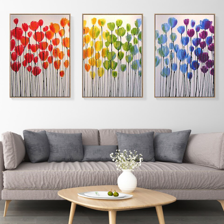 Rainbow Blooms - Abstract Tulips