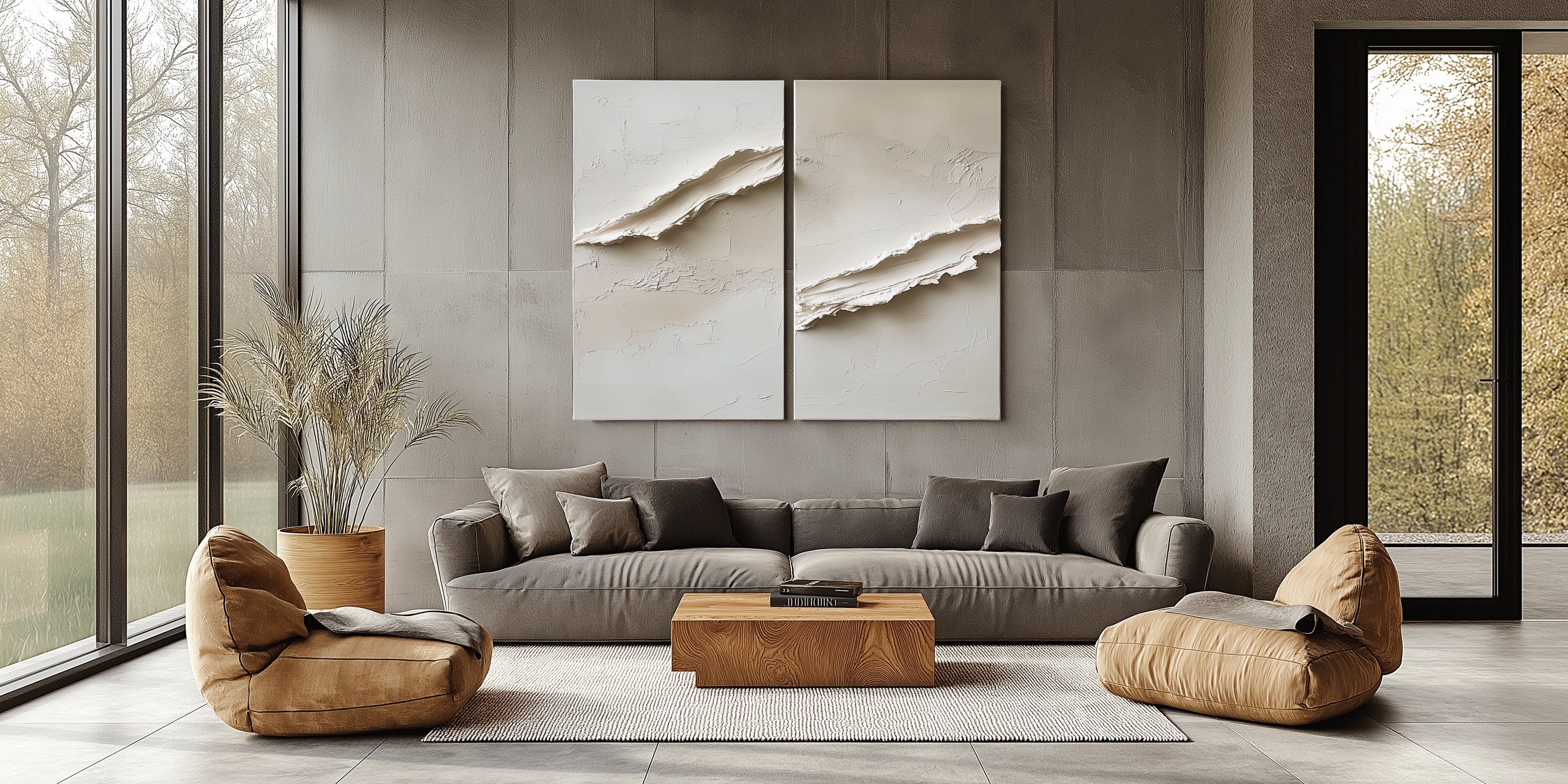 Textured Abstract Waves in Neutral Tones-wp240828